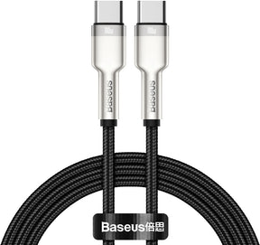 Baseus Cafule Metal Data cable USB Type C to Type C 100 W (20 V / 5 A) Power Delivery -CATJK-C01