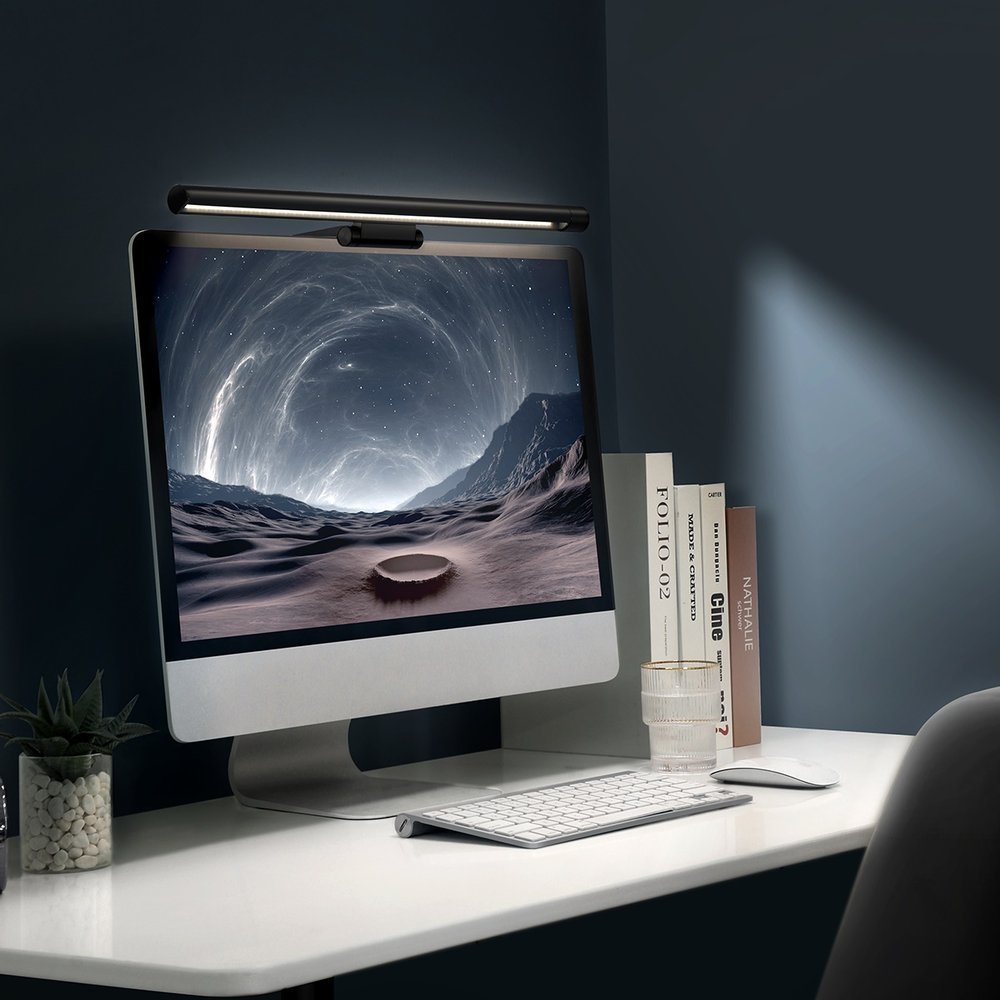 Baseus i-wok Series LED lamp for desktop monitor screen lighting black (DGIWK-P01)